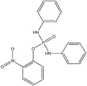 2-nitrophenyl N,N'-diphenyldiamidophosphate Struktur