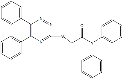 354552-19-5 2-[(5,6-diphenyl-1,2,4-triazin-3-yl)sulfanyl]-N,N-diphenylpropanamide