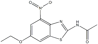 N-{6-ethoxy-4-nitro-1,3-benzothiazol-2-yl}acetamide Structure