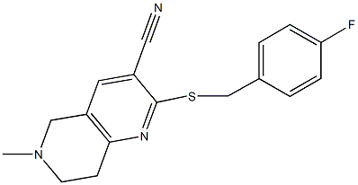 354556-49-3 2-[(4-fluorobenzyl)sulfanyl]-6-methyl-5,6,7,8-tetrahydro[1,6]naphthyridine-3-carbonitrile
