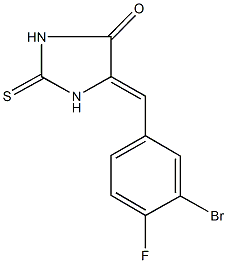 354557-77-0 5-(3-bromo-4-fluorobenzylidene)-2-thioxo-4-imidazolidinone