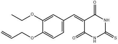 5-[4-(allyloxy)-3-ethoxybenzylidene]-2-thioxodihydro-4,6(1H,5H)-pyrimidinedione,354559-78-7,结构式