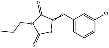 5-(3-chlorobenzylidene)-3-propyl-2-thioxo-1,3-thiazolidin-4-one,354562-31-5,结构式