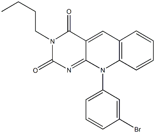 10-(3-bromophenyl)-3-butylpyrimido[4,5-b]quinoline-2,4(3H,10H)-dione|