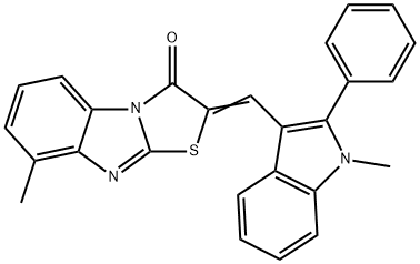 354563-14-7 8-methyl-2-[(1-methyl-2-phenyl-1H-indol-3-yl)methylene][1,3]thiazolo[3,2-a]benzimidazol-3(2H)-one