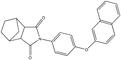 4-[4-(2-naphthyloxy)phenyl]-4-azatricyclo[5.2.1.0~2,6~]decane-3,5-dione Structure