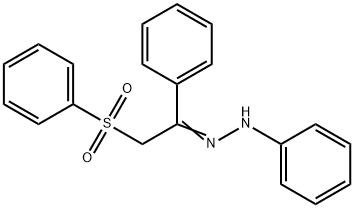 1-phenyl-2-(phenylsulfonyl)ethanone phenylhydrazone Struktur