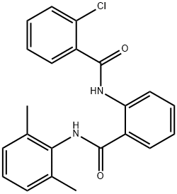 2-[(2-chlorobenzoyl)amino]-N-(2,6-dimethylphenyl)benzamide,354770-71-1,结构式