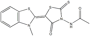 N-[5-(3-methyl-1,3-benzothiazol-2(3H)-ylidene)-4-oxo-2-thioxo-1,3-thiazolidin-3-yl]acetamide|