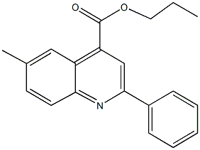 propyl 6-methyl-2-phenyl-4-quinolinecarboxylate Structure