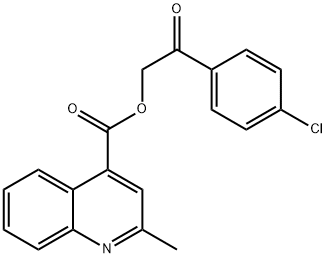 2-(4-chlorophenyl)-2-oxoethyl 2-methyl-4-quinolinecarboxylate|