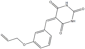 5-[3-(allyloxy)benzylidene]-2,4,6(1H,3H,5H)-pyrimidinetrione Structure