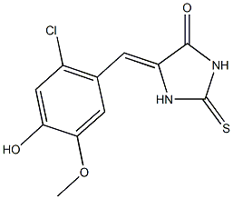 5-(2-chloro-4-hydroxy-5-methoxybenzylidene)-2-thioxo-4-imidazolidinone|