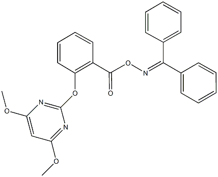 354781-51-4 diphenylmethanone O-{2-[(4,6-dimethoxy-2-pyrimidinyl)oxy]benzoyl}oxime