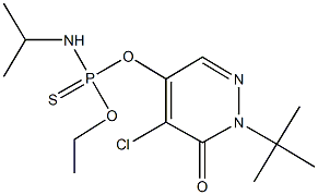 O-(1-tert-butyl-5-chloro-6-oxo-1,6-dihydro-4-pyridazinyl) O-ethyl isopropylamidothiophosphate Structure