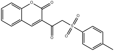 3-{[(4-methylphenyl)sulfonyl]acetyl}-2H-chromen-2-one Struktur