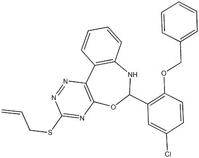 3-(allylsulfanyl)-6-[2-(benzyloxy)-5-chlorophenyl]-6,7-dihydro[1,2,4]triazino[5,6-d][3,1]benzoxazepine|