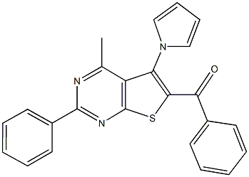 354783-87-2 [4-methyl-2-phenyl-5-(1H-pyrrol-1-yl)thieno[2,3-d]pyrimidin-6-yl](phenyl)methanone
