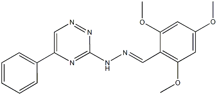 354784-28-4 2,4,6-trimethoxybenzaldehyde (5-phenyl-1,2,4-triazin-3-yl)hydrazone