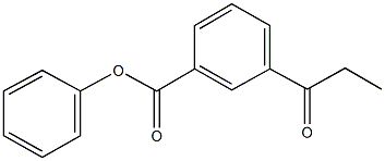 phenyl 3-propionylbenzoate Struktur