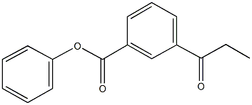 phenyl 3-propionylbenzoate Structure