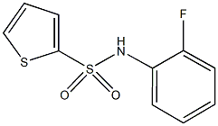 N-(2-fluorophenyl)-2-thiophenesulfonamide 化学構造式