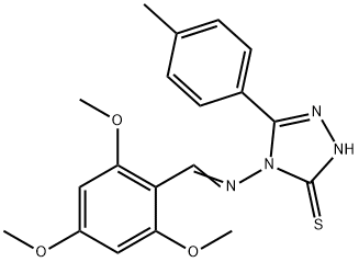 5-(4-methylphenyl)-4-[(2,4,6-trimethoxybenzylidene)amino]-4H-1,2,4-triazole-3-thiol|