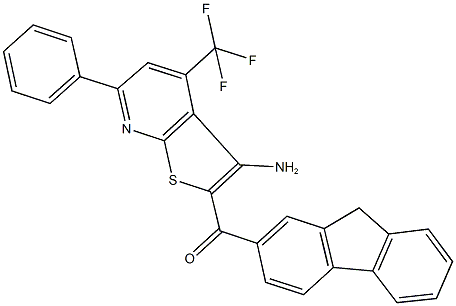 354787-96-5 [3-amino-6-phenyl-4-(trifluoromethyl)thieno[2,3-b]pyridin-2-yl](9H-fluoren-2-yl)methanone