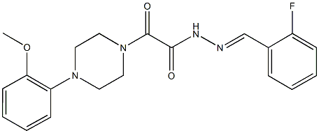 N'-(2-fluorobenzylidene)-2-[4-(2-methoxyphenyl)-1-piperazinyl]-2-oxoacetohydrazide|