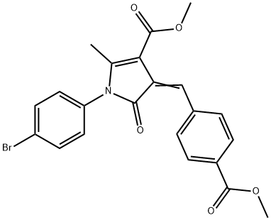 methyl 1-(4-bromophenyl)-4-[4-(methoxycarbonyl)benzylidene]-2-methyl-5-oxo-4,5-dihydro-1H-pyrrole-3-carboxylate|