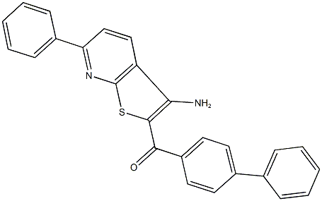 (3-amino-6-phenylthieno[2,3-b]pyridin-2-yl)([1,1'-biphenyl]-4-yl)methanone|