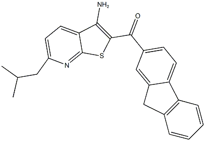 (3-amino-6-isobutylthieno[2,3-b]pyridin-2-yl)(9H-fluoren-2-yl)methanone|