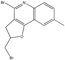 4-bromo-2-(bromomethyl)-8-methyl-2,3-dihydrofuro[3,2-c]quinoline Structure