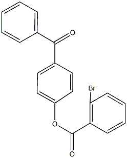 4-benzoylphenyl 2-bromobenzoate Structure