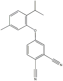 4-(2-isopropyl-5-methylphenoxy)phthalonitrile 结构式