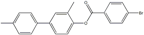 3,4'-dimethyl[1,1'-biphenyl]-4-yl 4-bromobenzoate Struktur