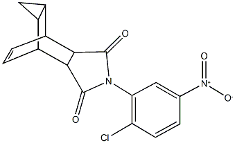 4-{2-chloro-5-nitrophenyl}-4-azatetracyclo[5.3.2.0~2,6~.0~8,10~]dodec-11-ene-3,5-dione Structure