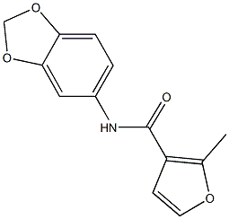 N-(1,3-benzodioxol-5-yl)-2-methyl-3-furamide Struktur