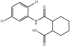 2-[(2,5-dichloroanilino)carbonyl]cyclohexanecarboxylic acid Structure