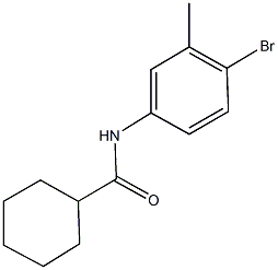 N-(4-bromo-3-methylphenyl)cyclohexanecarboxamide 结构式