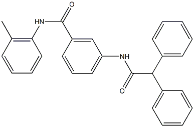 3-[(diphenylacetyl)amino]-N-(2-methylphenyl)benzamide Structure