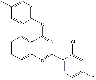 2-(2,4-dichlorophenyl)-4-(4-methylphenoxy)quinazoline Structure