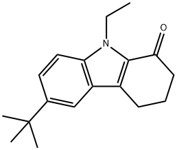 6-tert-butyl-9-ethyl-2,3,4,9-tetrahydro-1H-carbazol-1-one Struktur