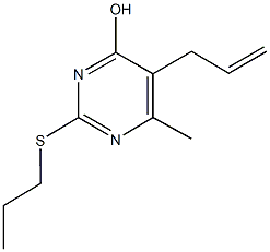 5-allyl-6-methyl-2-(propylsulfanyl)-4-pyrimidinol,354992-94-2,结构式