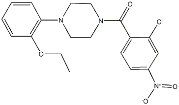 1-{2-chloro-4-nitrobenzoyl}-4-(2-ethoxyphenyl)piperazine,354994-78-8,结构式