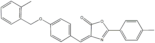 354995-58-7 4-{4-[(2-methylbenzyl)oxy]benzylidene}-2-(4-methylphenyl)-1,3-oxazol-5(4H)-one