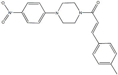 1-{4-nitrophenyl}-4-[3-(4-methylphenyl)acryloyl]piperazine Structure