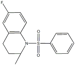 6-fluoro-2-methyl-1-(phenylsulfonyl)-1,2,3,4-tetrahydroquinoline Structure