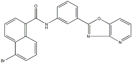 5-bromo-N-(3-[1,3]oxazolo[4,5-b]pyridin-2-ylphenyl)-1-naphthamide|