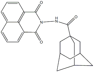 N-(1,3-dioxo-1H-benzo[de]isoquinolin-2(3H)-yl)-1-adamantanecarboxamide Struktur